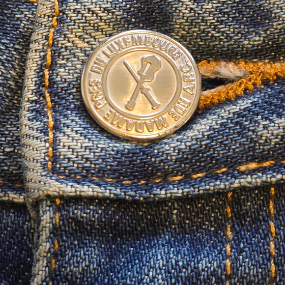 A.P.C. Jeans Moulant Womens Size 24 Blue Skinny Low-Rise Classic Casual Everyday - Picture 6 of 13